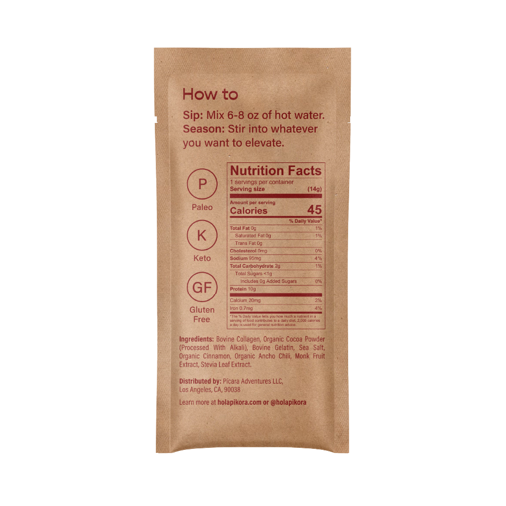 Cocoa Bone Broth (4 Single-Serve Sachets)
